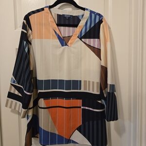 Kaleidoscope Women's Colorful Patchwork Tunic